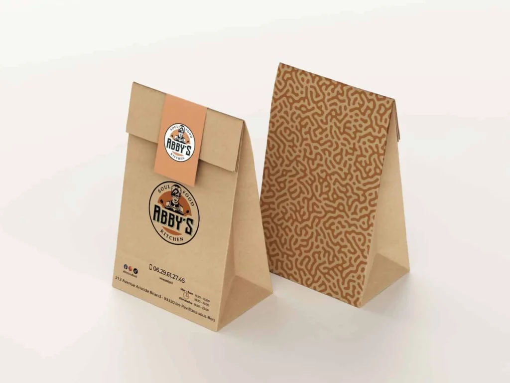 Sac kraft grossiste avec poignées torsadées solides