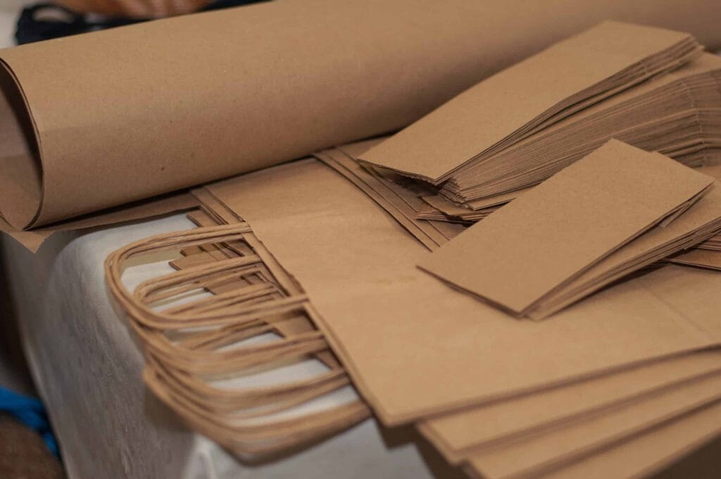 Sac kraft personnalisé en gros pour packaging boutique