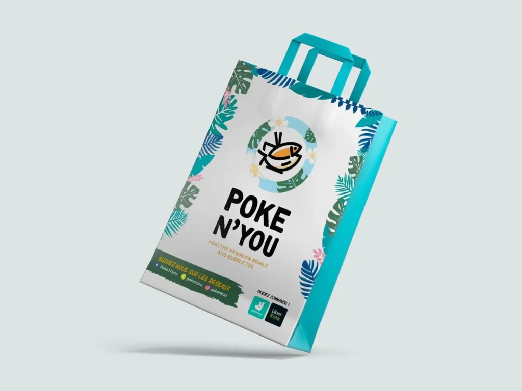 Grossiste sac kraft écologique avec logo personnalisé