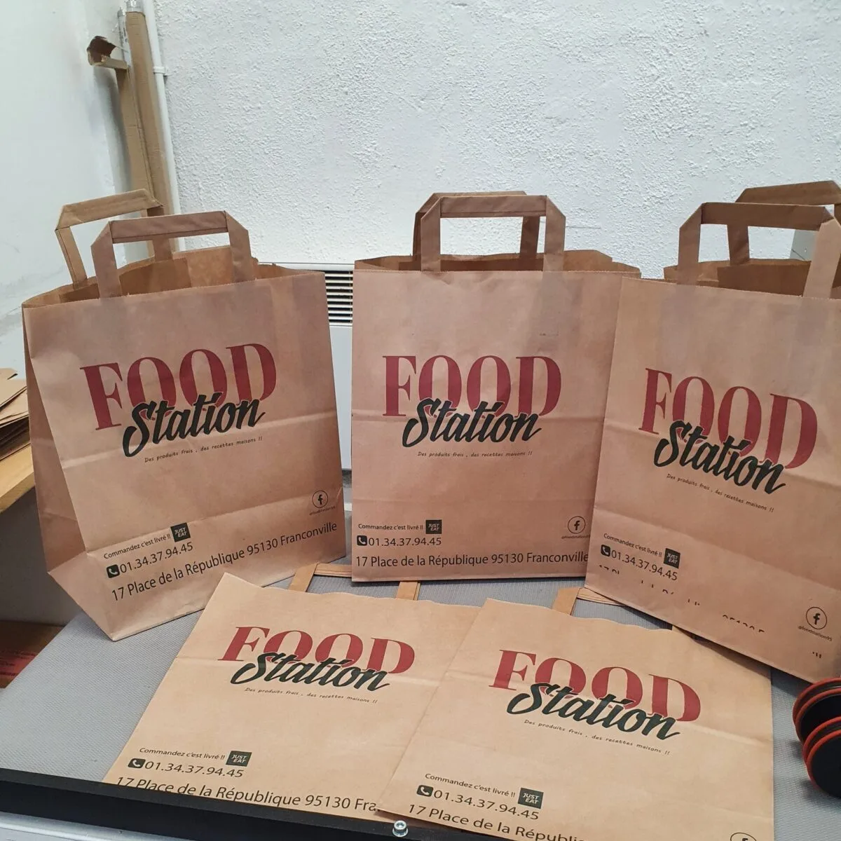sac kraft , emballage personnalisé