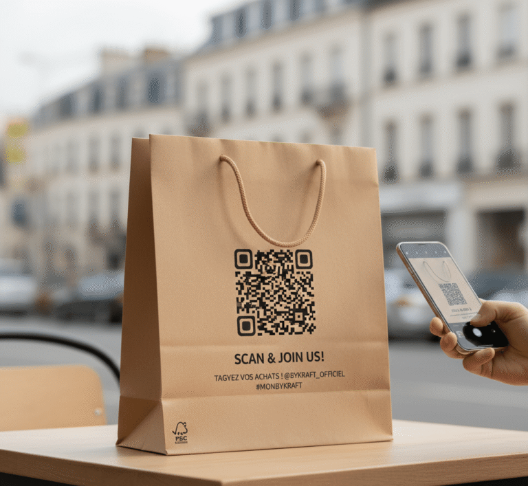 sac kraft , sac papier ,