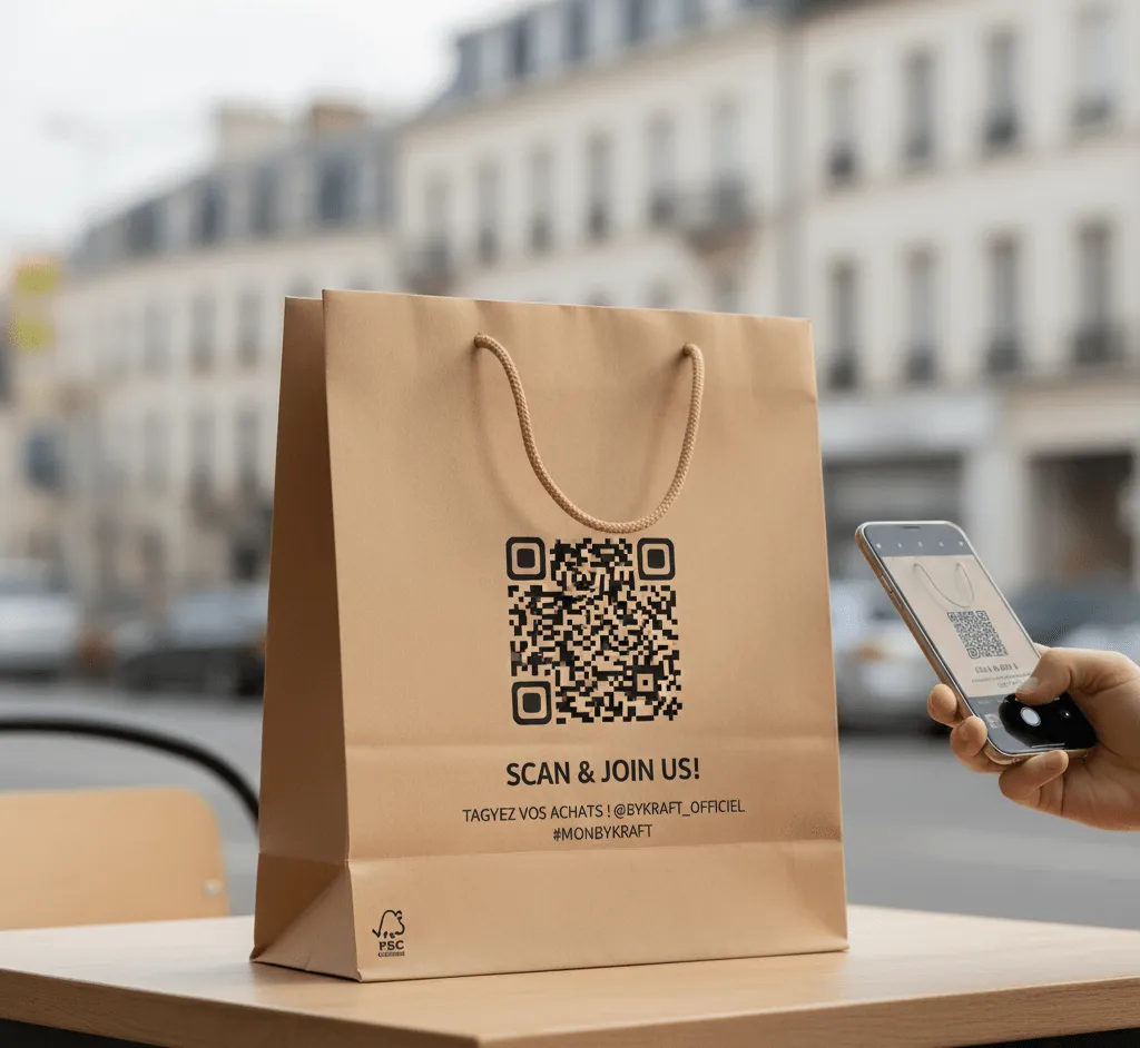 sac kraft , sac papier ,
