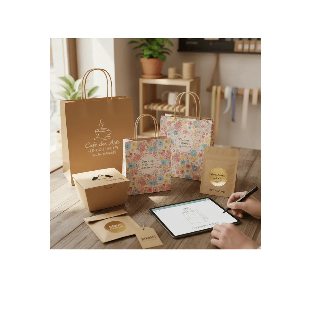 sac kraft bizay vistaprint ,emballeo