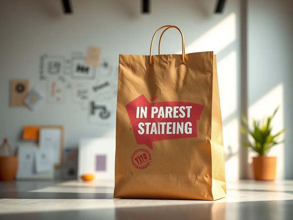 sac kraft , sac papier , sac boutique sac personnalisé